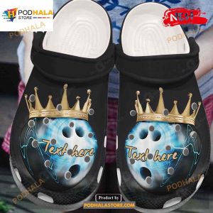 Personalized Name Bowling King Crocs Classic Clog Shoes