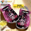 Personalized Name Breast Cancer Awareness Sugar Skull 3D Crocs