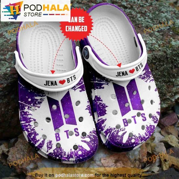 Personalized Name Bts 3D Crocs Clog Shoes