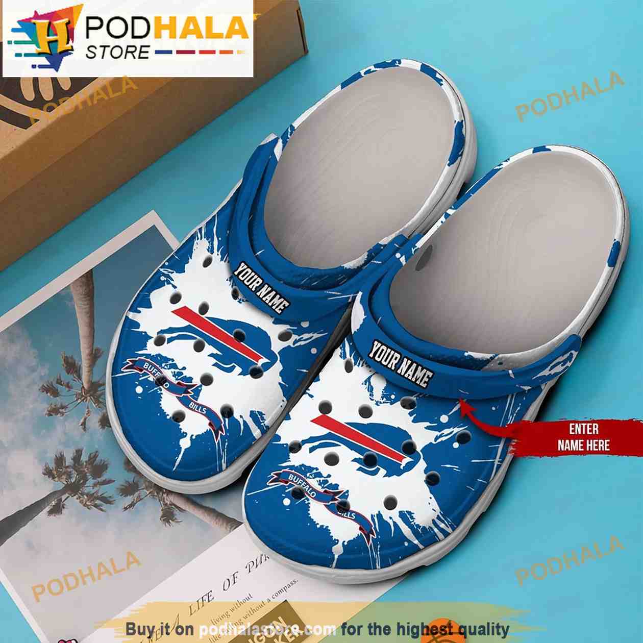 rod Flourish gøre ondt Personalized Name Buffalo Bills Funny 3D Crocs - Bring Your Ideas, Thoughts  And Imaginations Into Reality Today