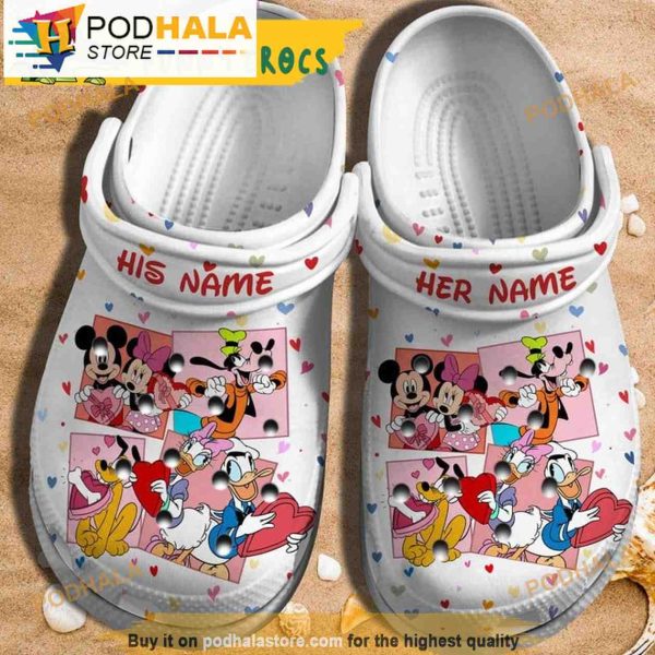 Personalized Name Characters Walt Disney 3D Crocs