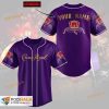 Personalized Name Crown Royal Unisex 3D Baseball Jersey - Solid Purple
