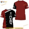 Personalized Name Custom 3D Shirt Chef Cook Gift