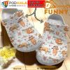 Personalized Name Cute Sloth Pattern White 3D Crocs Classic Clog