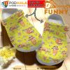Personalized Name Cute Sloth Pattern Yellow 3D Crocs Classic Clog