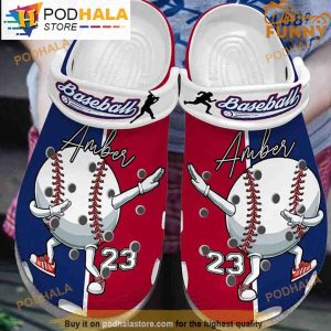 Personalized Name Dabbing Cute Baseball 3D Crocs