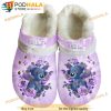 Personalized Name Disney Fleece Stitch Pink 3D Crocs