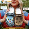 Personalized Name Eevee Pokemon 3D Crocs Clog Shoes