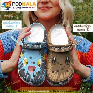 Personalized Name Eevee Pokemon 3D Crocs Clog Shoes