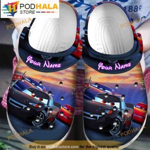 Personalized Name Funny Lightning Mcqueen 3D Crocs Kids