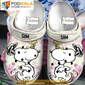 Personalized Name Funny Woodstock Snoopy 3D Crocs