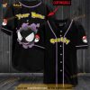 Personalized Name Gastly Pokemon 3D Baseball Jersey