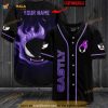 Personalized Name Giant Gastly Pokemon 3D Baseball Jersey