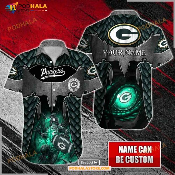 Personalized Name Green Bay Packers Men Hawaiian Shirt Style