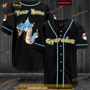 Personalized Name Gyarados 3D Baseball Jersey
