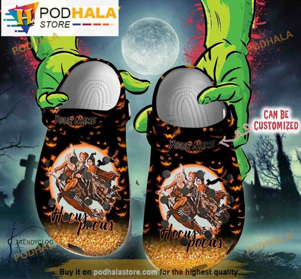 Personalized Name Halloween Hocus Pocus 3D Crocs Clog Shoes