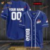 Personalized Name Labatt Blue Unisex 3D Baseball Jersey - Navy