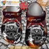 Personalized Name Las Vegas Raiders Metallica 3D Crocs Skull Lightning