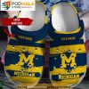Personalized Name Michigan Wolverines Football Ncaa 3D Crocs