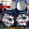 Personalized Name New England Patriots 3D Crocs