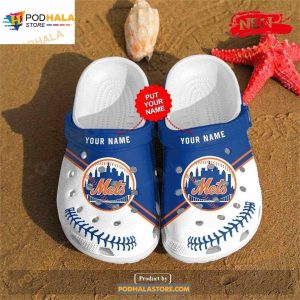 Personalized Name New York Mets Mlb Teams Gift For Fans Rubber Crocs Clog Shoes