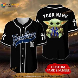 Custom Name And Number New York Yankees Darth Vader Star Wars Baseball  Jersey Shirt