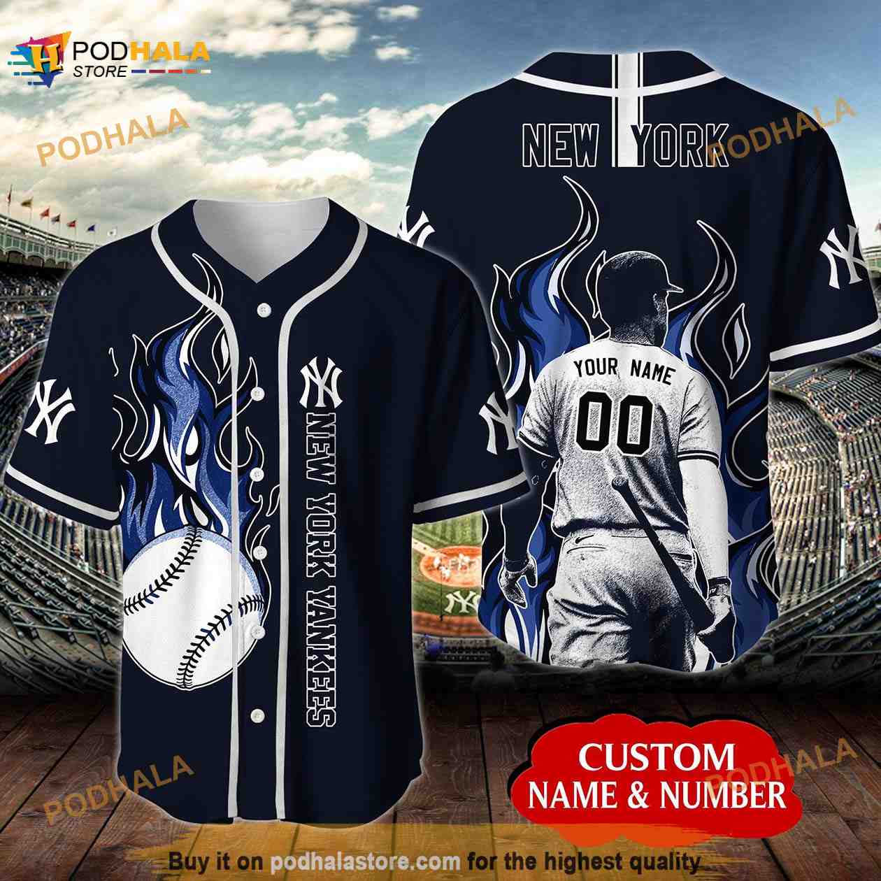 Personalized Name New York Yankees Unisex 3D Baseball Jersey - Bring Your  Ideas, Thoughts And Imaginations Into Reality Today