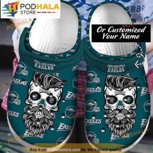 Personalized Name NFL Philadelphia Eagles Gifts 3D Crocs