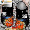 Personalized Name & Number Basketball Colorful 3D Crocs