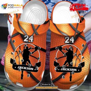 Personalized Name Number Basketball Player Hoop Crocs Classic Clog Shoes