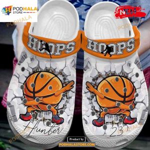 Personalized Name Number Funny Dabbing Basketball Hoops Clogsack Crocs Classic Clog Shoes