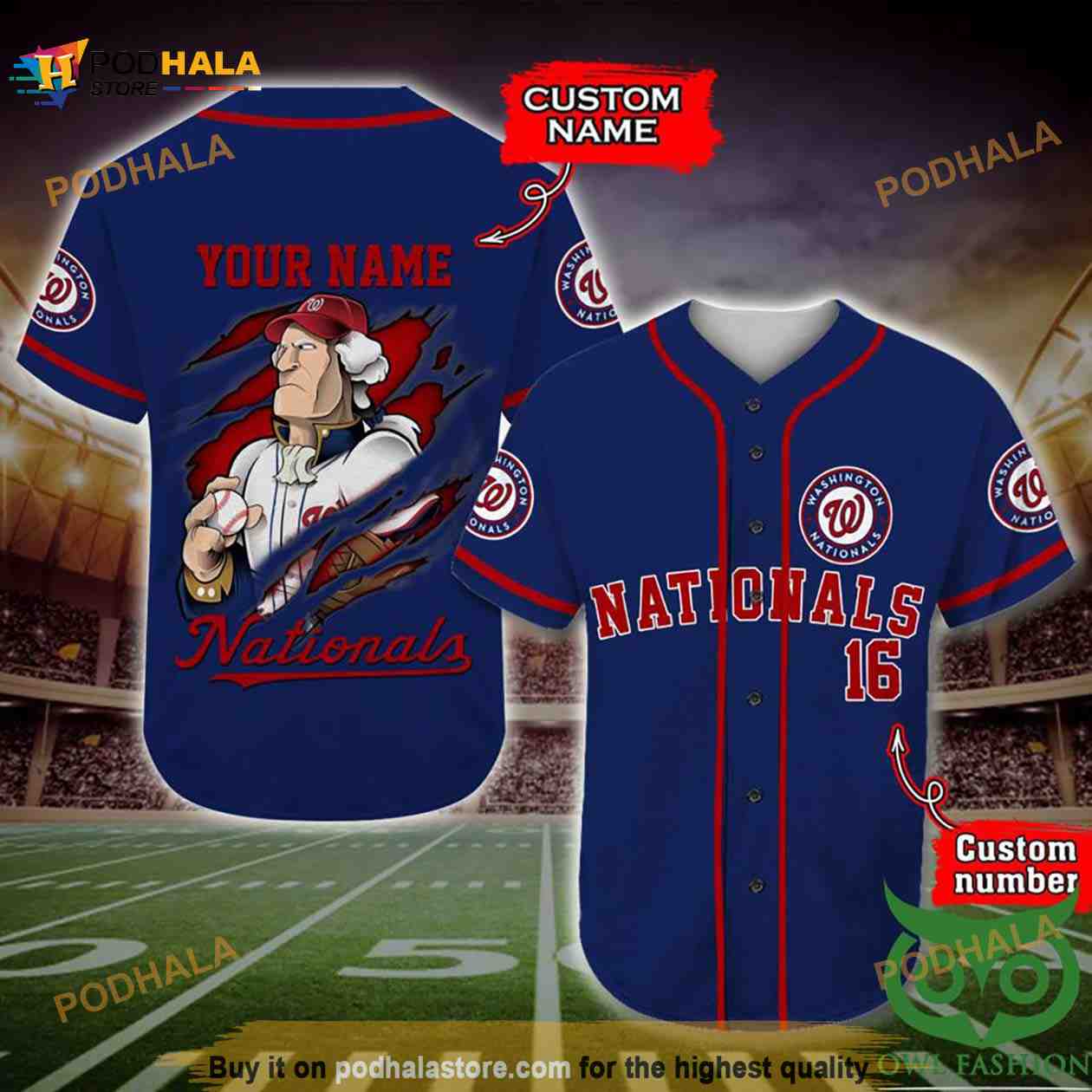 custom washington nationals jersey