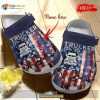 Personalized Name Patriot Trucker Smoking Us Flag Crocs Classic Clog Shoes