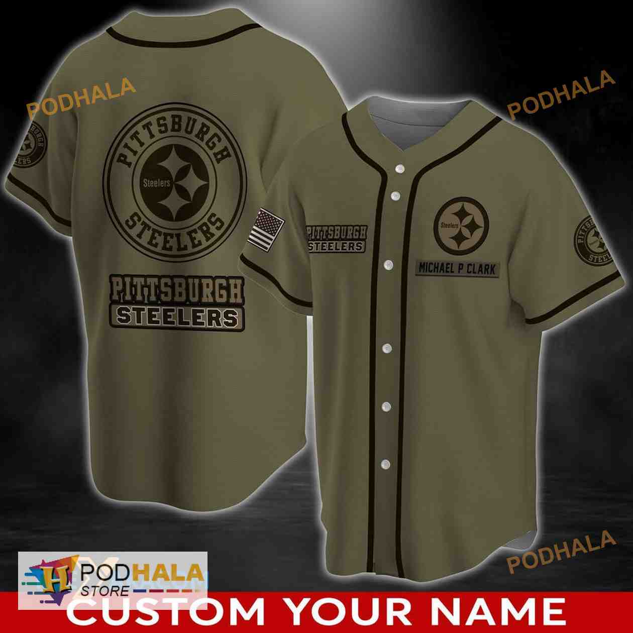 Personalized Name Pittsburgh Steelers NFL 3D Baseball Jersey Shirt - Bring  Your Ideas, Thoughts And Imaginations Into Reality Today