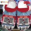 Personalized Name Red Firetruck – Firefighter Crocs Classic Clog Shoes