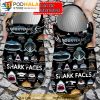 Personalized Name Shark Faces Funny 3D Crocs