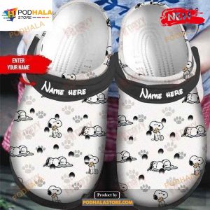 Personalized Name Snoopy And Woodstock The Peanuts Movie Crocs