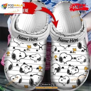 Personalized Name Snoopy Father Day Gift For Lover Rubber Crocs Crocband