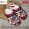 Personalized Name Sport Crocs Mn Golden Gophers University Ripped American Flag Clog Shoes