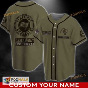 Custom Name Tampa Bay Buccaneers NFL 3D Baseball Jersey Shirt