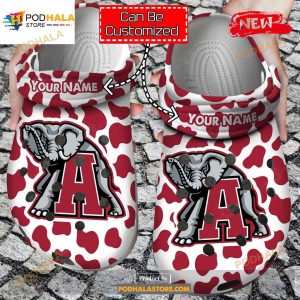 Personalized Name Team Logo Name Sport Basketball University Cow Animal Print New Crocs Style Clog Shoes