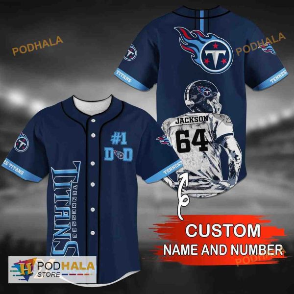 Personalized Name Tennessee Titans NFL 3D Baseball Jersey