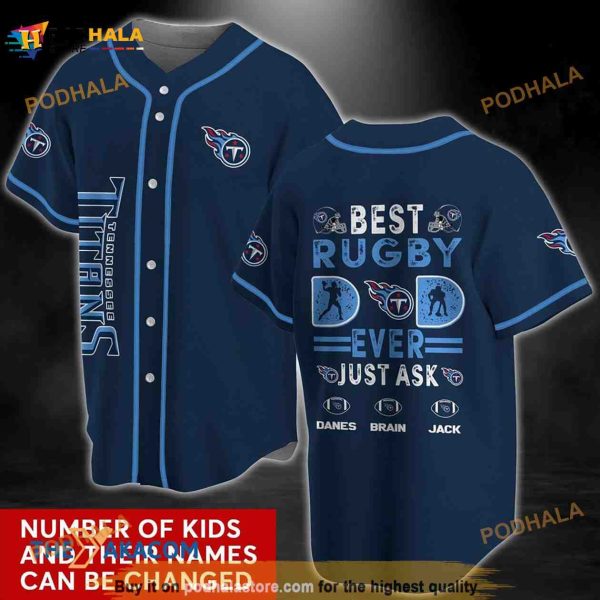 Personalized Name Tennessee Titans NFL 3D Baseball Jersey Shirt