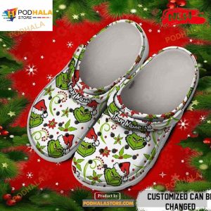 Personalized Name The Grinch Christmas Gift Crocs Classic Clog Shoes