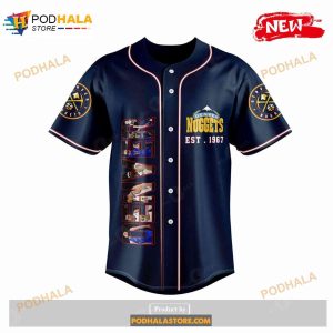 Personalized Nba Denver Nuggets Champs Preimum Navy Jersey 3