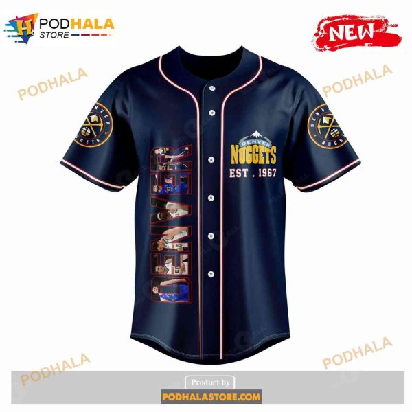 Personalized NBA Denver Nuggets Champs Preimum Navy Jersey