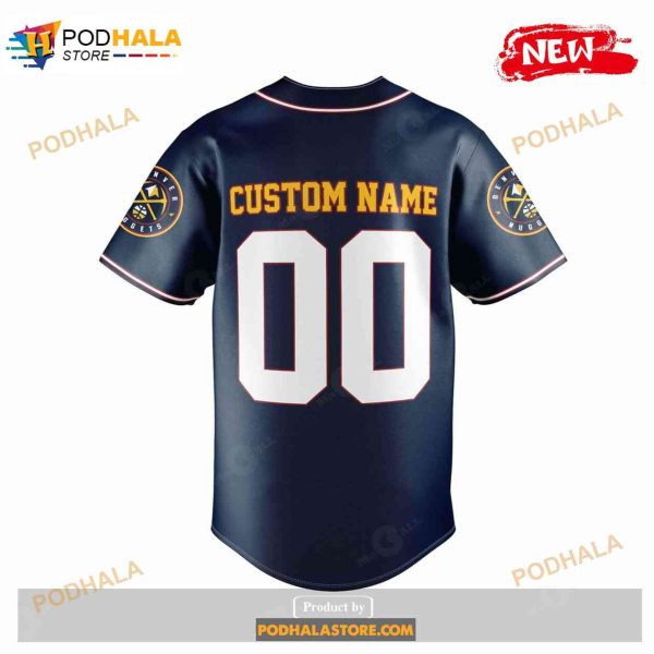 Personalized NBA Denver Nuggets Champs Preimum Navy Jersey