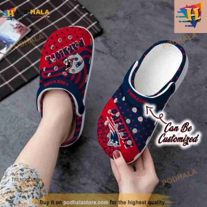 Personalized New England Patriots Polka Dots Colors Crocs Clog Shoes 2