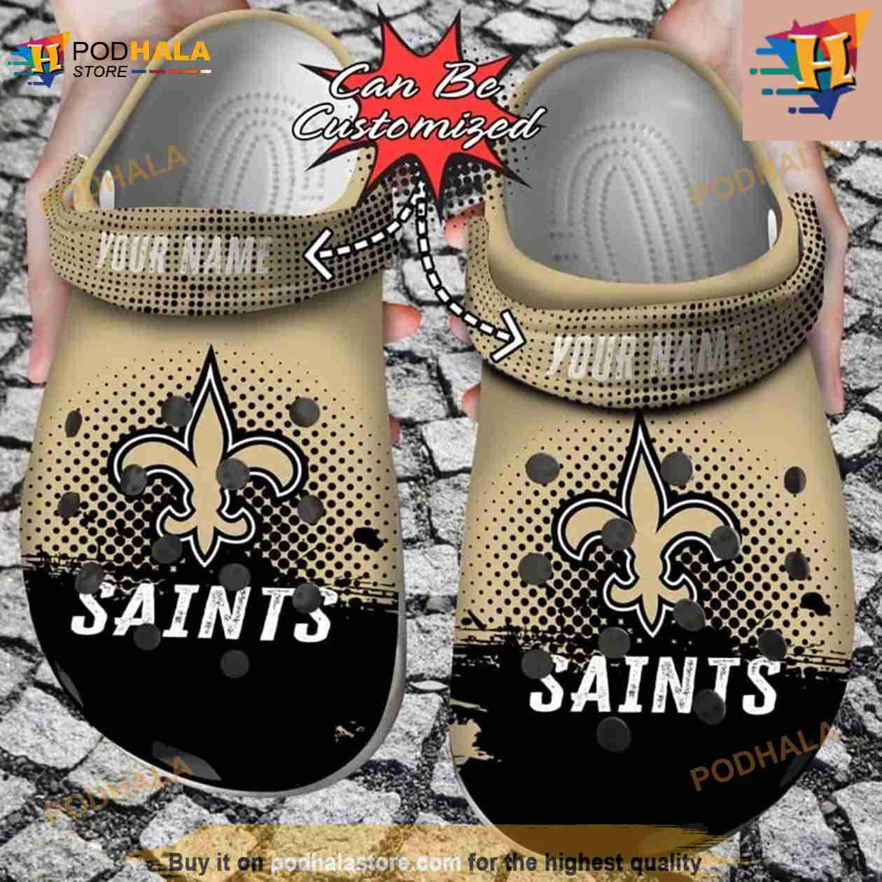 Clog Shoes NFL New Orleans Saints Football Adults Crocs - Bring