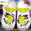 Personalized Number Sclogsatch Softball Ball White Crocs Classic Clog Shoes